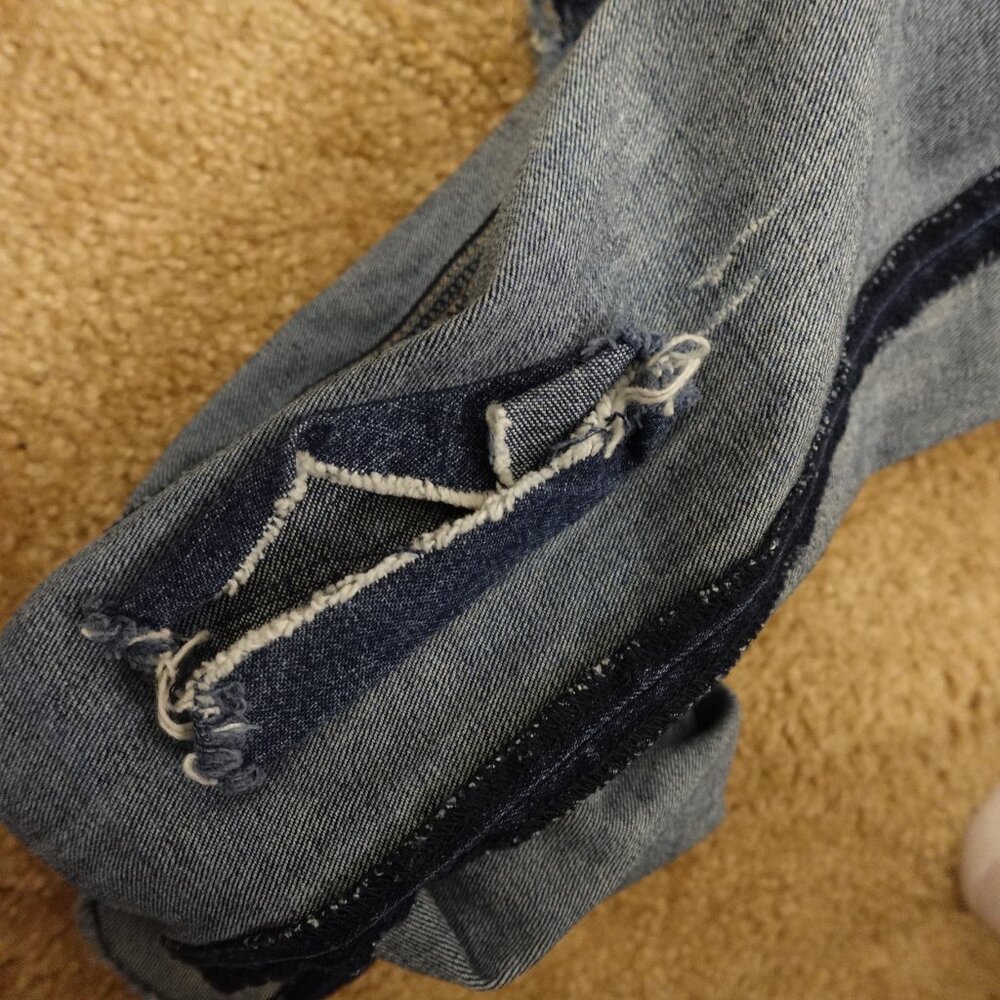 rag & bone Skinny Jeans Women’s 27 Blue Distressed Raw‎ Hem Designer Denim - Picture 15 of 15
